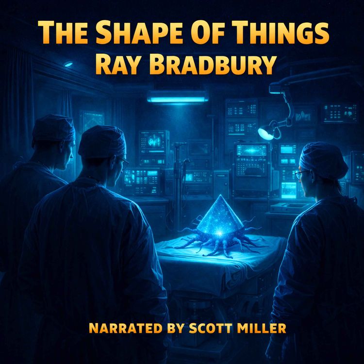 cover art for The Shape of Things by Ray Bradbury