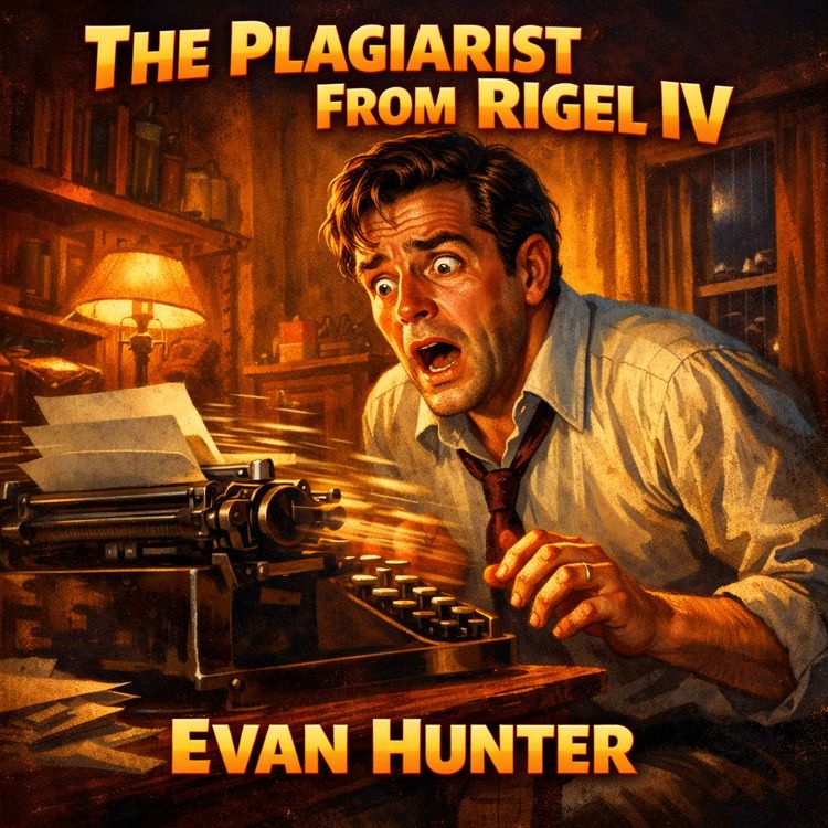 cover art for The Plagiarist From Rigel IV By Evan Hunter