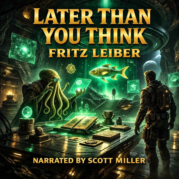 cover art for Later Than You Think by Fritz Leiber