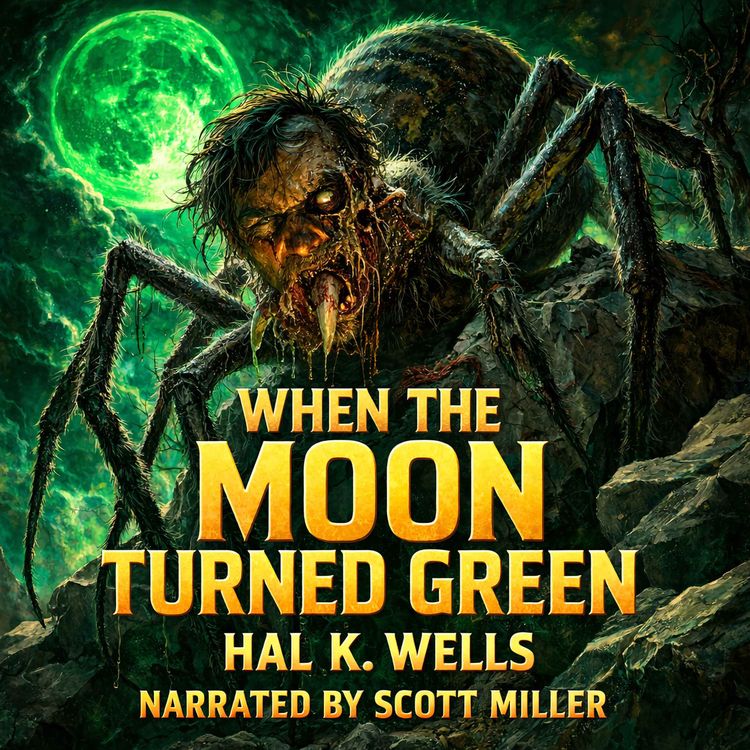 cover art for When the Moon Turned Green by Hal K. Wells