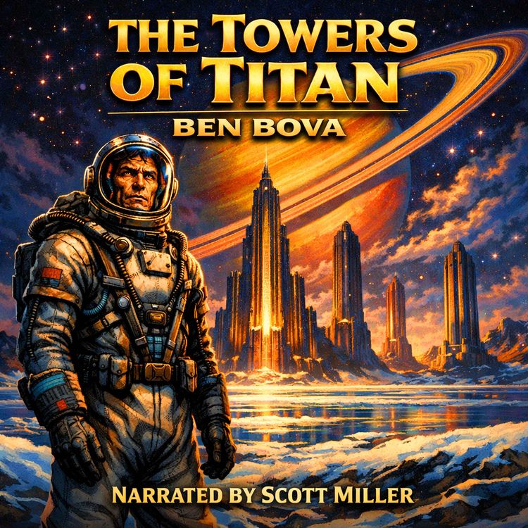 cover art for The Towers of Titan by Ben Bova