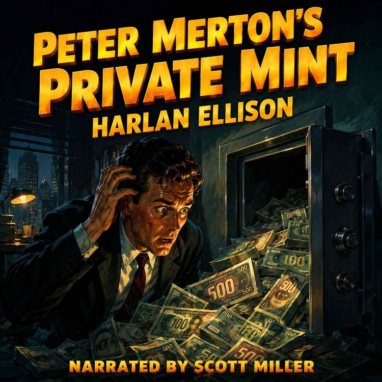cover art for Peter Merton's Private Mint by Harlan Ellison