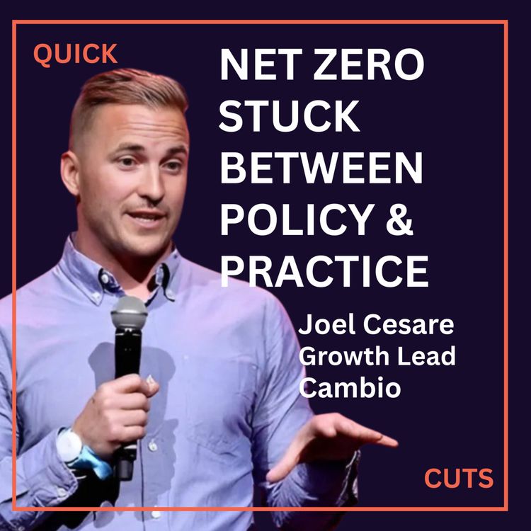 cover art for Why Net Zero Gets Stuck Between Policy and Practice | Joel Cesare on The Climate Gap