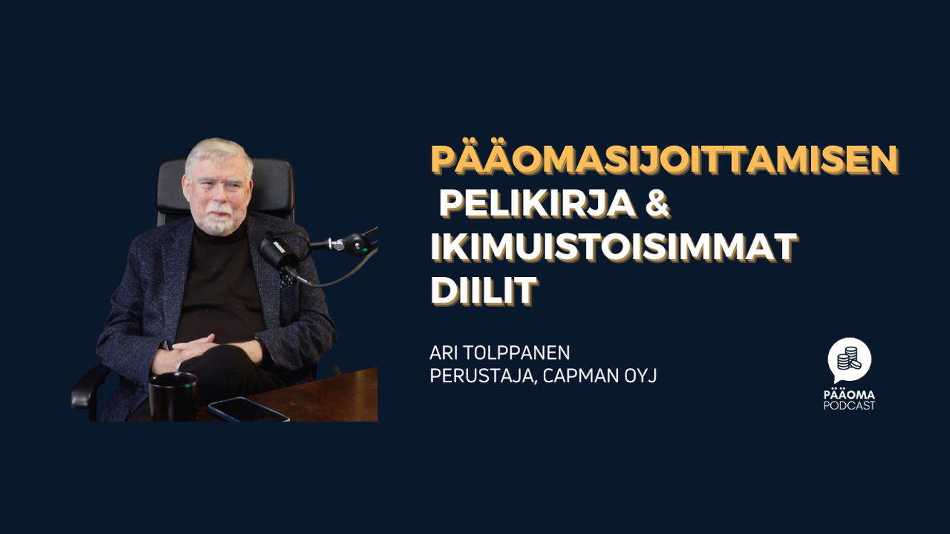 cover art for Ari Tolppanen Pääomasijoittamisen pelikirja & ikimuistoisimmat diilit