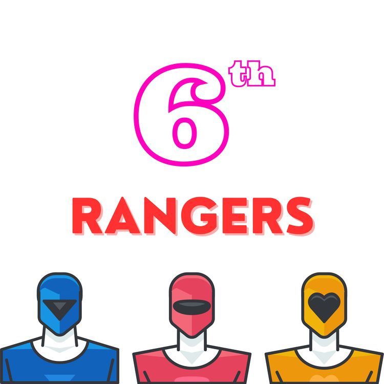 cover art for Our Favorite "6th" Power Rangers