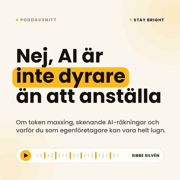 cover art for Nej, AI är inte dyrare än att anställa