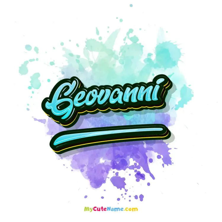 cover art for Geovanni meaning 