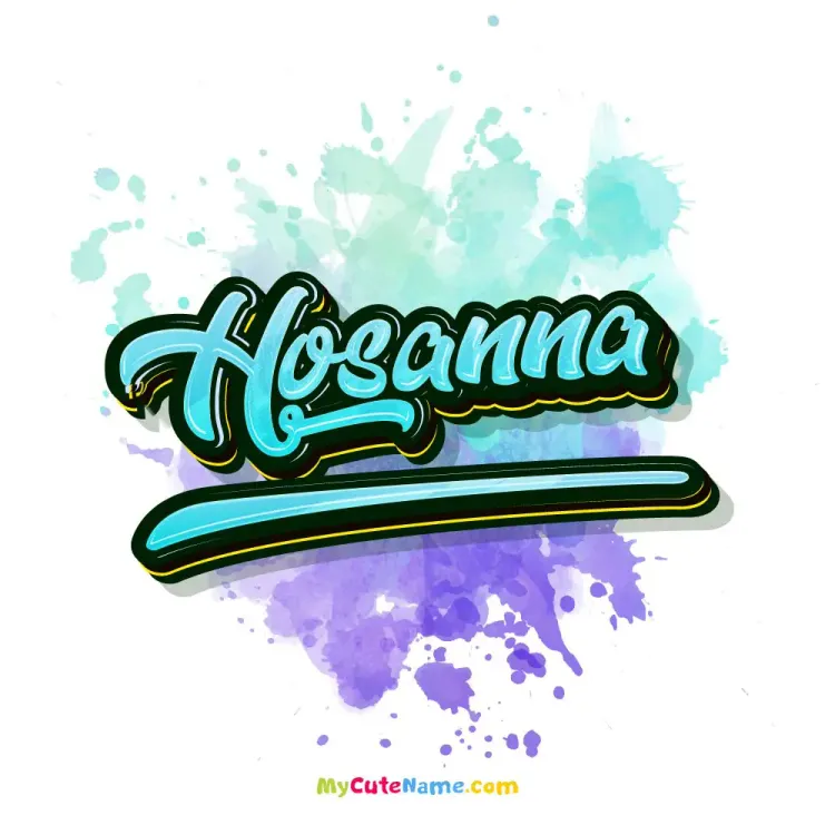 cover art for Hosanna meaning