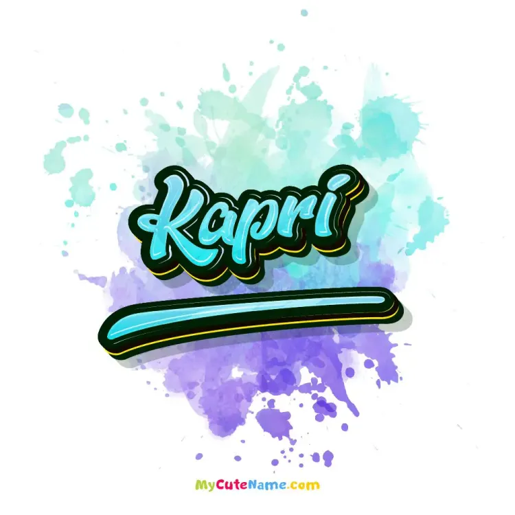 cover art for Kapri meaning 