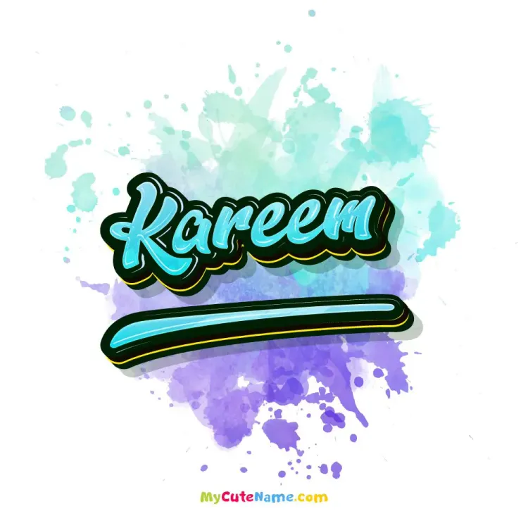 cover art for Kareem meaning