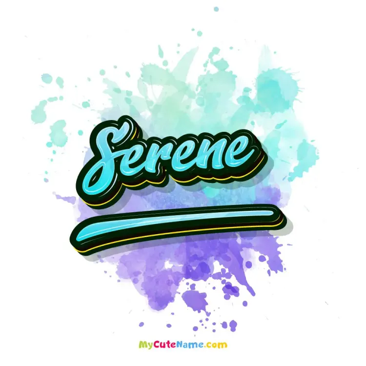 cover art for Serene meaning 