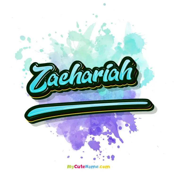 cover art for Zachariah meaning 