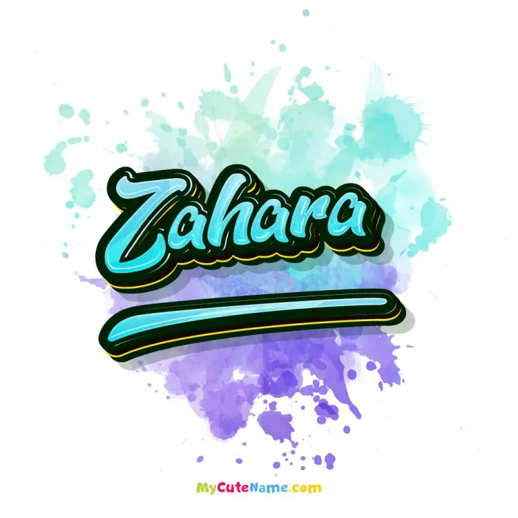 cover art for Zahara meaning 