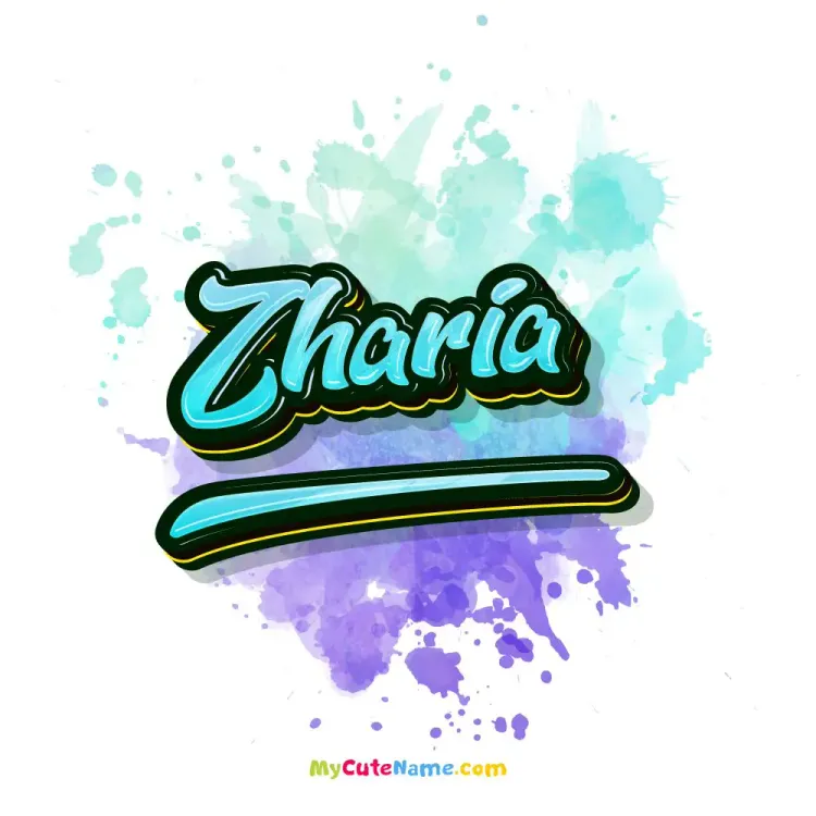 cover art for zharia meaning