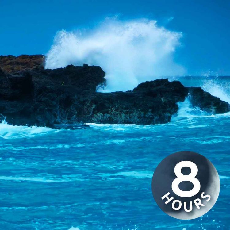 cover art for Weißes Rauschen der Meereswellen zum Einschlafen (8 Stunden)