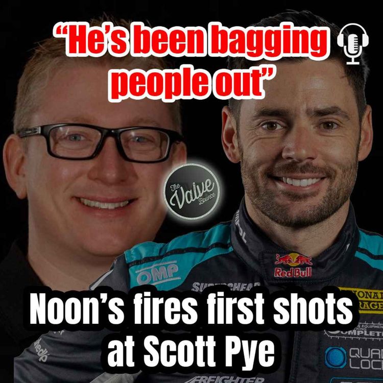 cover art for V8 Supercars Media war - Scott Pye vs Aaron Noonan