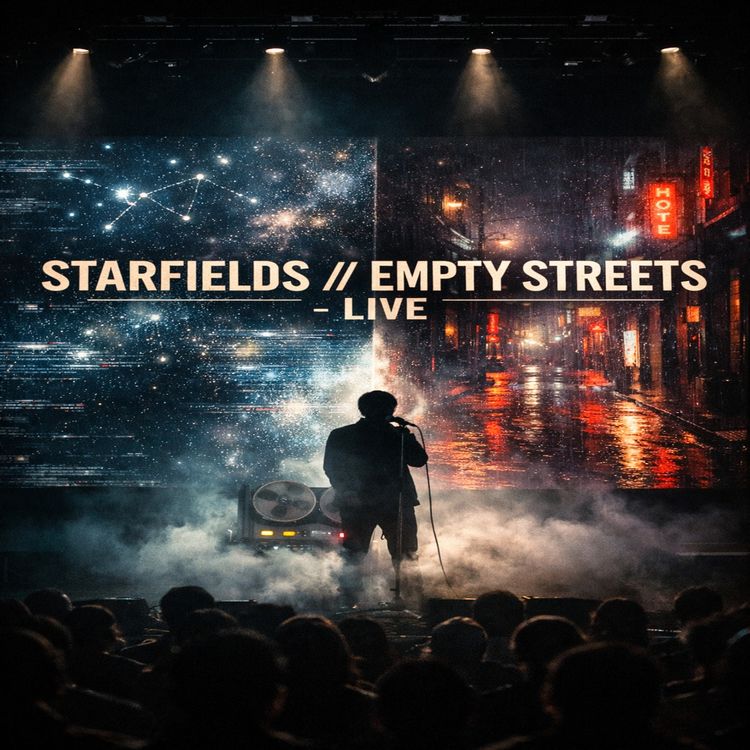 cover art for Starfields and Empty Streets Live 