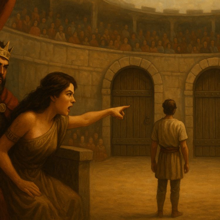 cover art for The Lady, Or The Tiger? By Frank R. Stockton