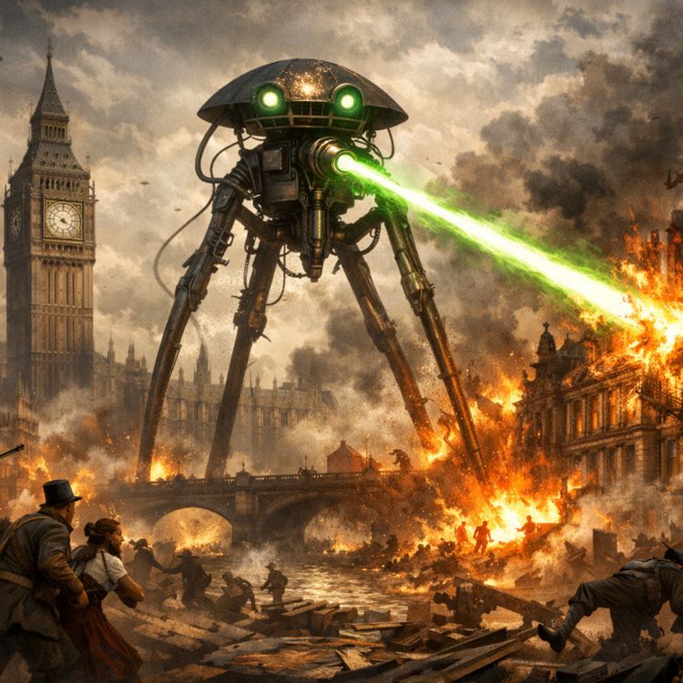 cover art for War of the Worlds by H.G. Wells: Chapter One