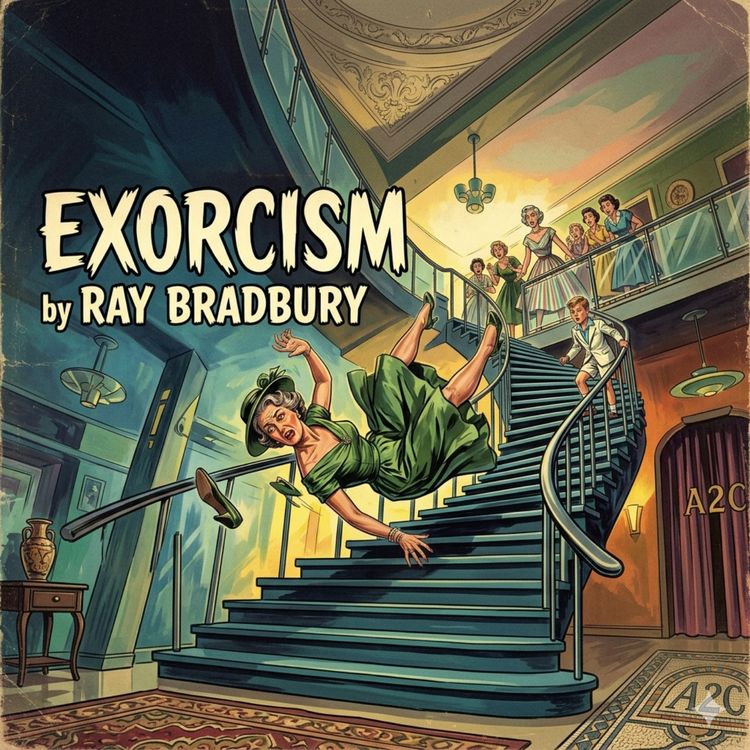 cover art for Exorcism by Ray Bradbury