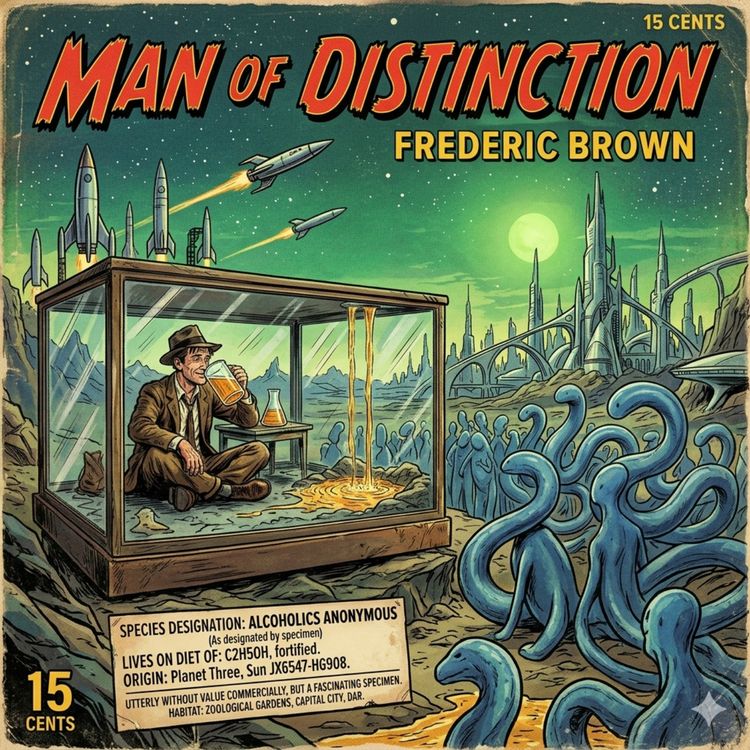 cover art for Man of Distinction by Frederic Brown
