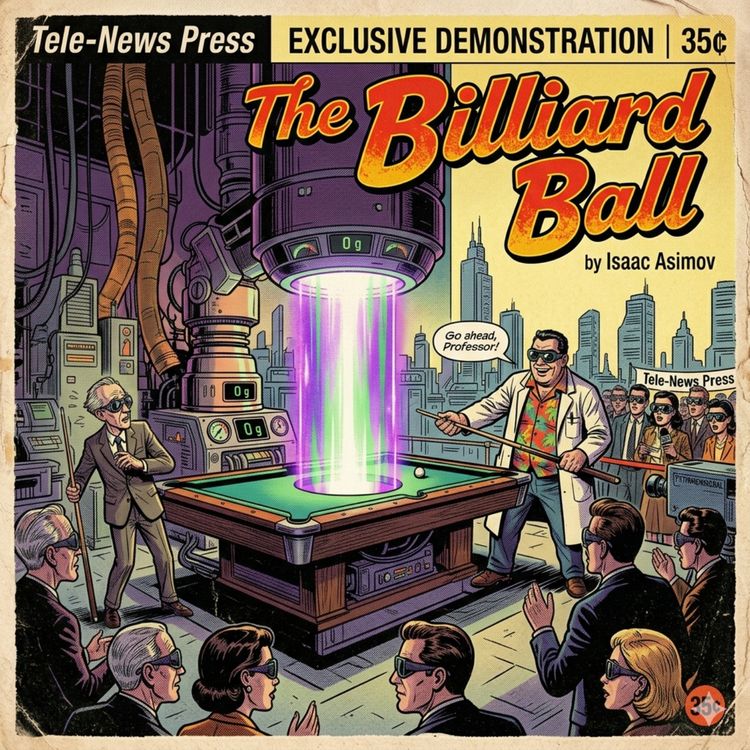 cover art for The Billiard Ball by Isaac Asimov