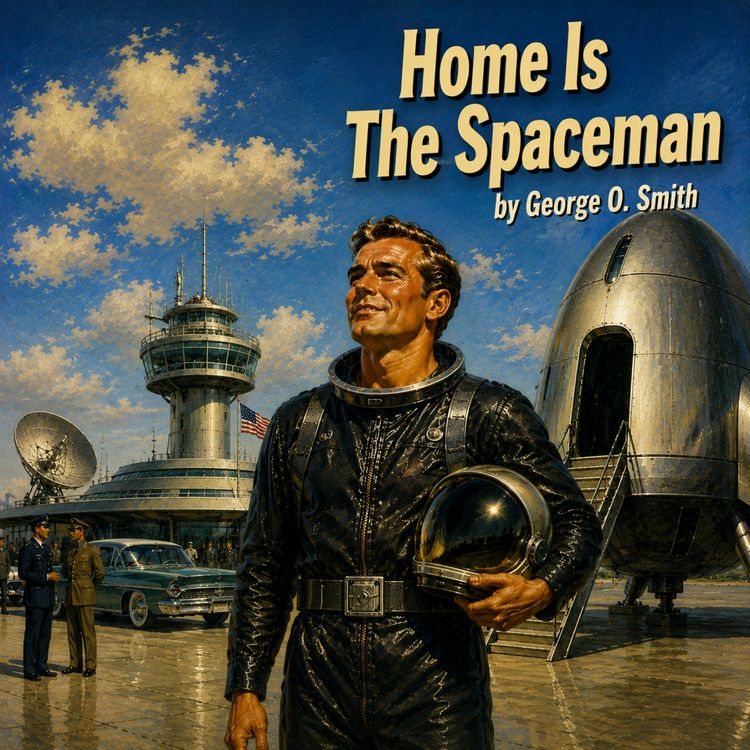 cover art for Home Is The Spaceman by George O. Smith