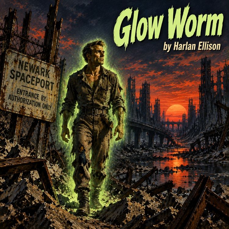 cover art for Glow Worm by Harlan Ellison