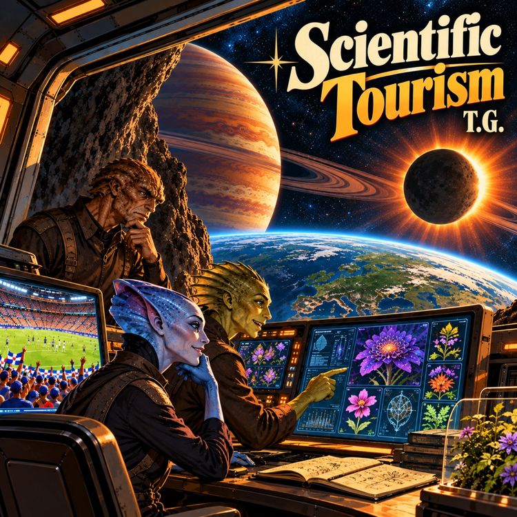 cover art for Scientific Tourism by T.G.