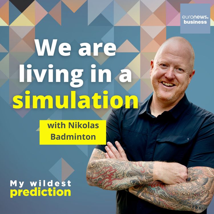 cover art for 'We are living in a simulation' with futurist Nikolas Badminton