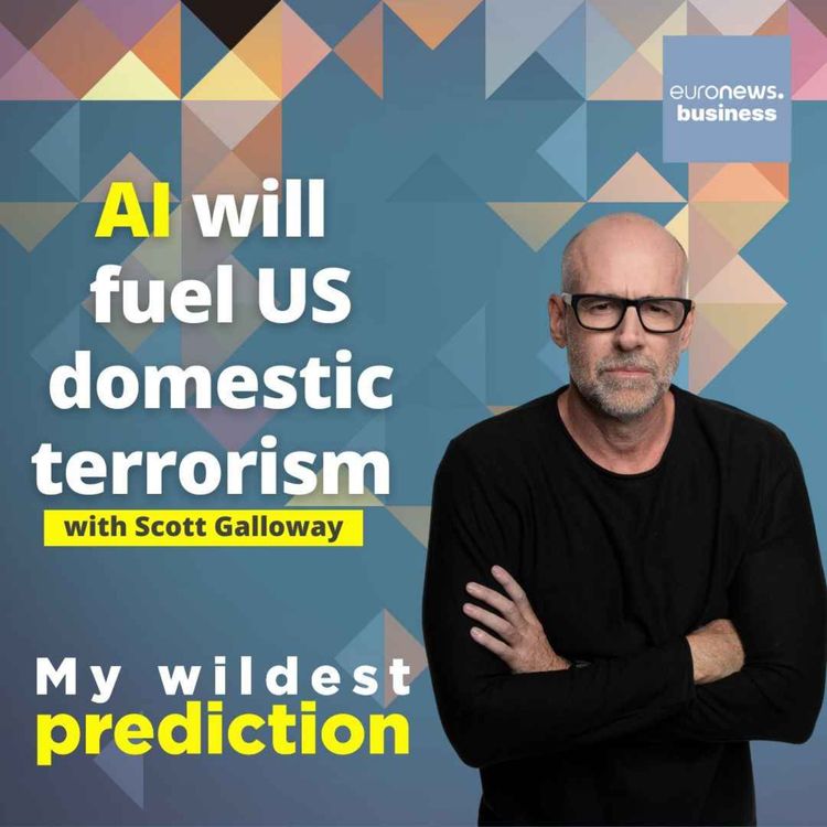 cover art for 'AI will fuel US domestic terrorism' with marketing professor Scott Galloway