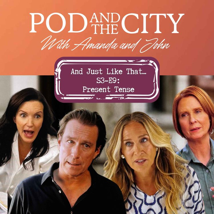 cover art for And Just Like That S3 E9 “Present Tense”