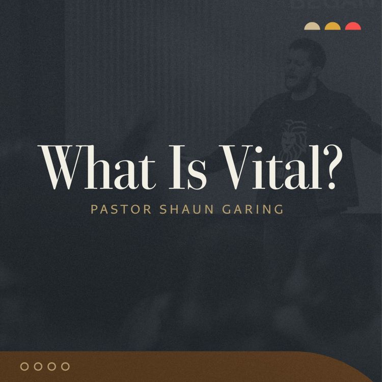cover art for What Is Vital? | Pastor Shaun Garing