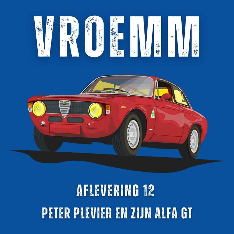 cover art for #12 – Alfa GT, garage in Lelystad zonder druppel olie op de vloer, Mille Miglia, rij-impressie in de Fiat 500 van Harald en een Jeep Wagoneer adopteren. Te gast: Peter Plevier