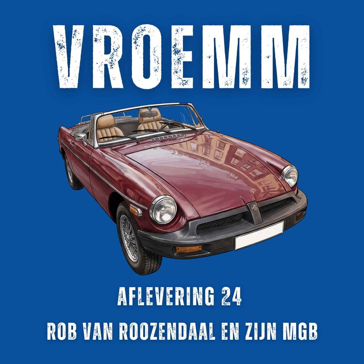 cover art for #24 - MGB met rallyblok, een Renault 16 TX met een kartonnen bodem, afscheid van de 280 SLC, rij-impressie met de Audi 80 Quattro & meer. Te gast: Rob van Roozendaal
