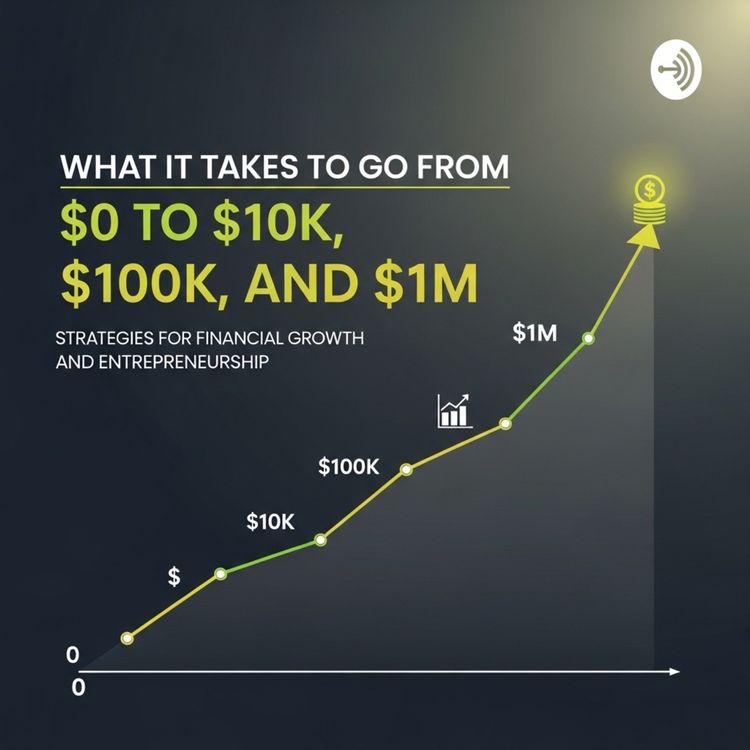 cover art for What It Takes to Go From $0 to $10K, $100K, and $1M