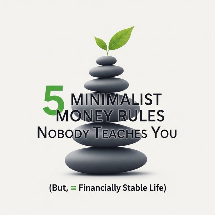 cover art for 5 Minimalist Money Rules Nobody Teaches You (But, = Financially Stable Life)