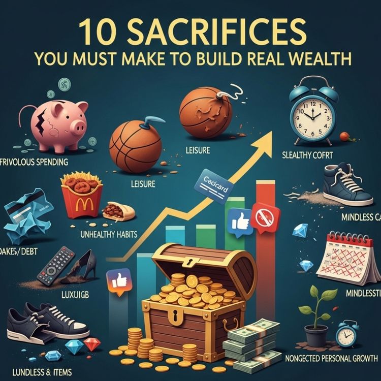 cover art for 10 Sacrifices You Must Make to Build Real Wealth