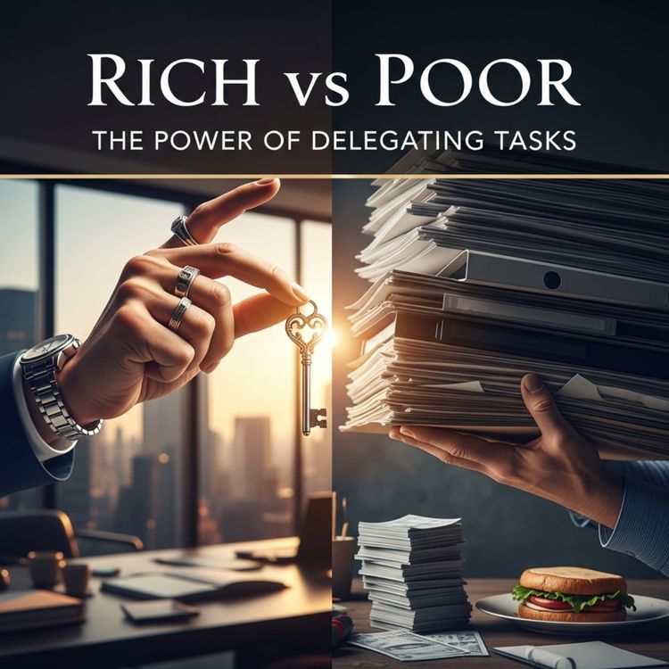 cover art for Rich vs Poor: The Power of Delegating Tasks