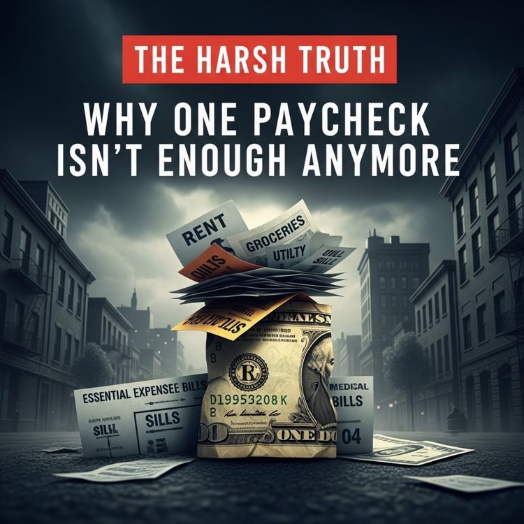 cover art for The Harsh Truth: Why One Paycheck Isn’t Enough Anymore”