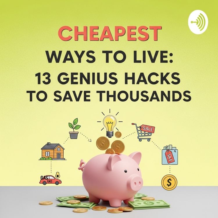 cover art for Cheapest Ways To Live: 13 Genius Hacks To Save Thousands