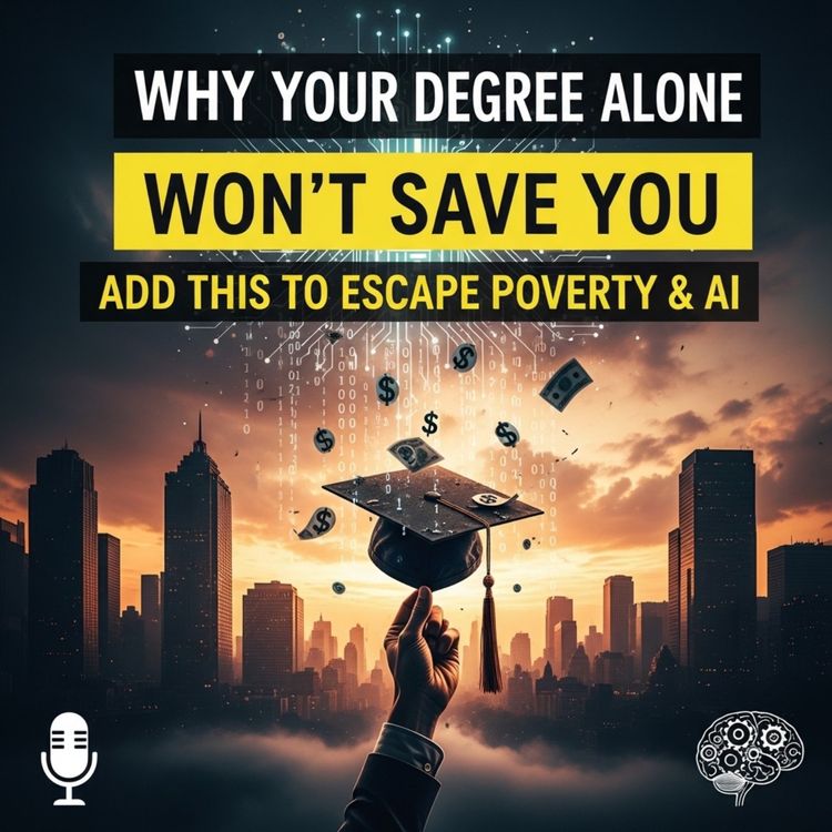 cover art for Why Your Degree Alone Won’t Save You (Add This to Escape Poverty & AI)