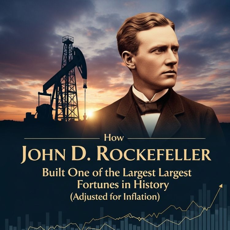 cover art for How John D. Rockefeller Built One of the Largest Fortunes in History (Adjusted for Inflation)