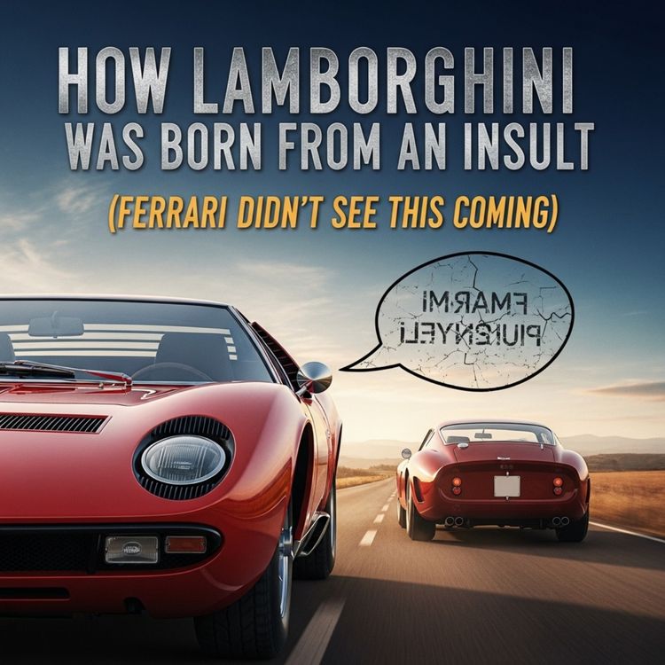 cover art for “How Lamborghini Was Born From an Insult (Ferrari Didn’t See This Coming)”