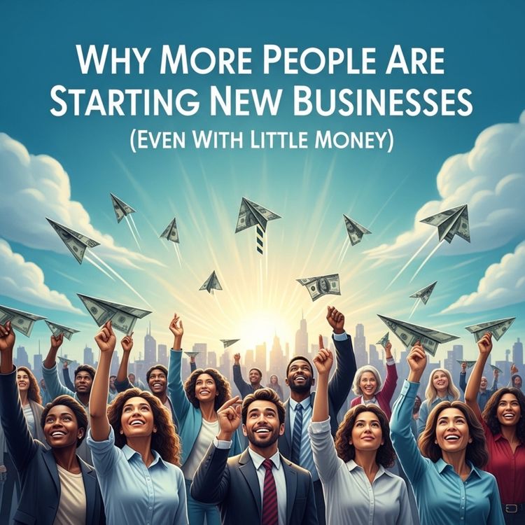 cover art for “Why More People Are Starting New Businesses (Even With Little Money)”