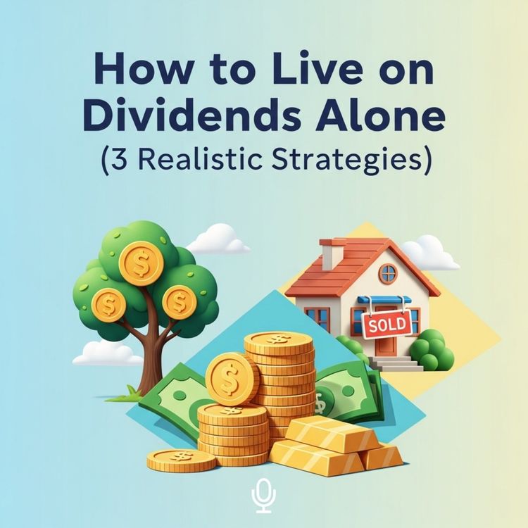 cover art for “How to Live on Dividends Alone (3 Realistic Strategies)”