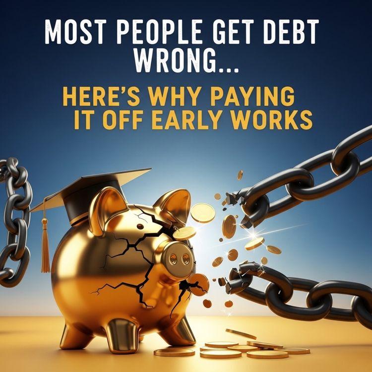 cover art for  “Most People Get Debt Wrong… Here’s Why Paying It Off Early Works”