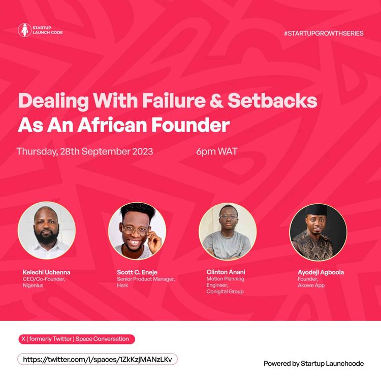 cover art for Dealing with Failure & Setbacks as an African Founder