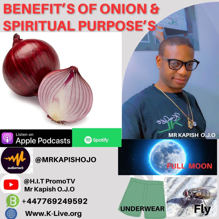 cover art for The Benefits of Onions and Its Spiritual Purposes, Fly, Moon, Underwear