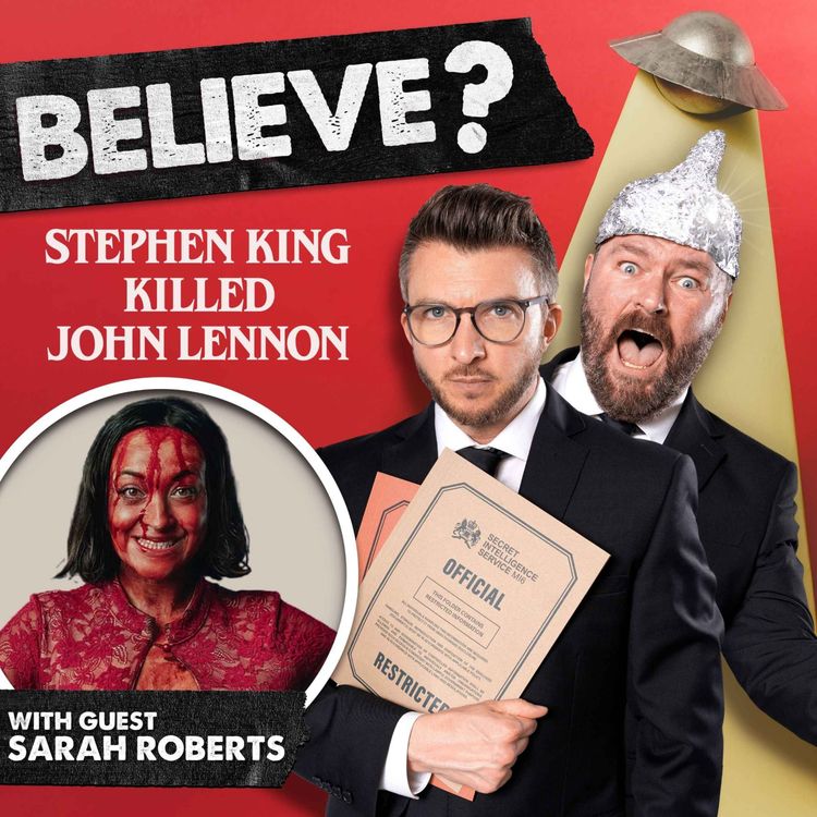 cover art for Ep98. Stephen King Killed John Lennon | with Sarah Roberts